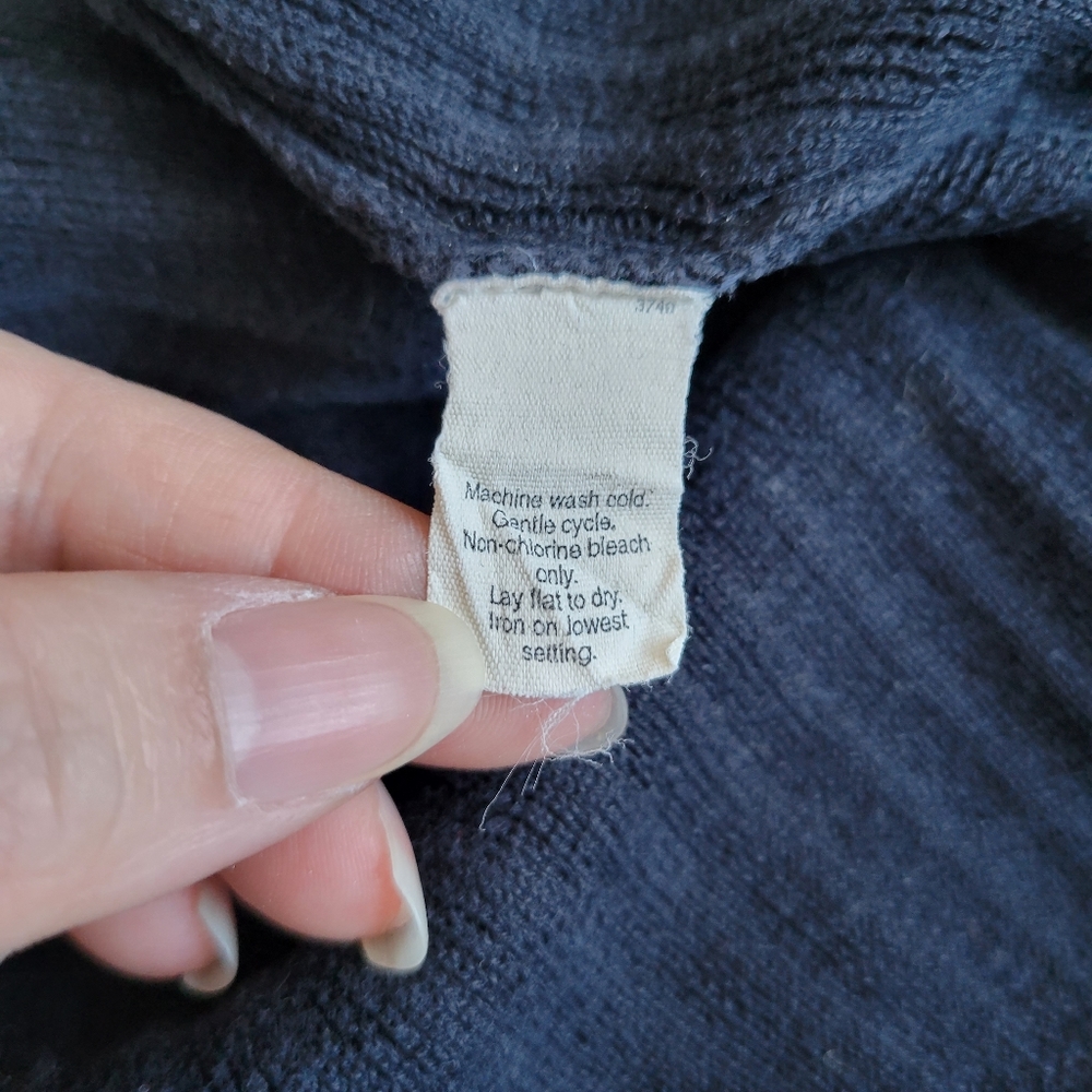 J. Crew Navy Ribbed Sweater - Picture 5 of 5